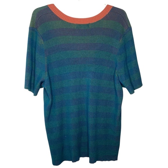 Anthropologie Striped Short Sleeve Sweater Sz 3X EUC - Picture 7 of 10